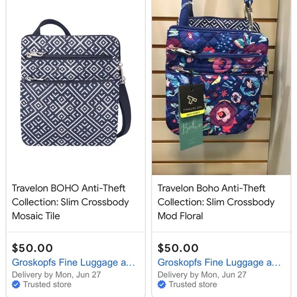 Travelon BOHO Anti-Theft Black Crossbody - Picture 11 of 11